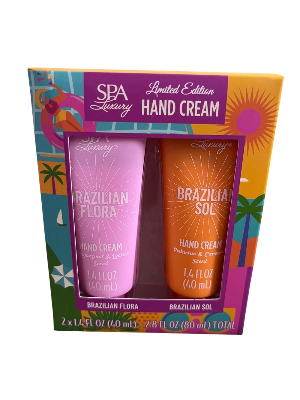 Spa Luxury Limited Edition Brazilian Hand Cream Gift Set | 2-Pack